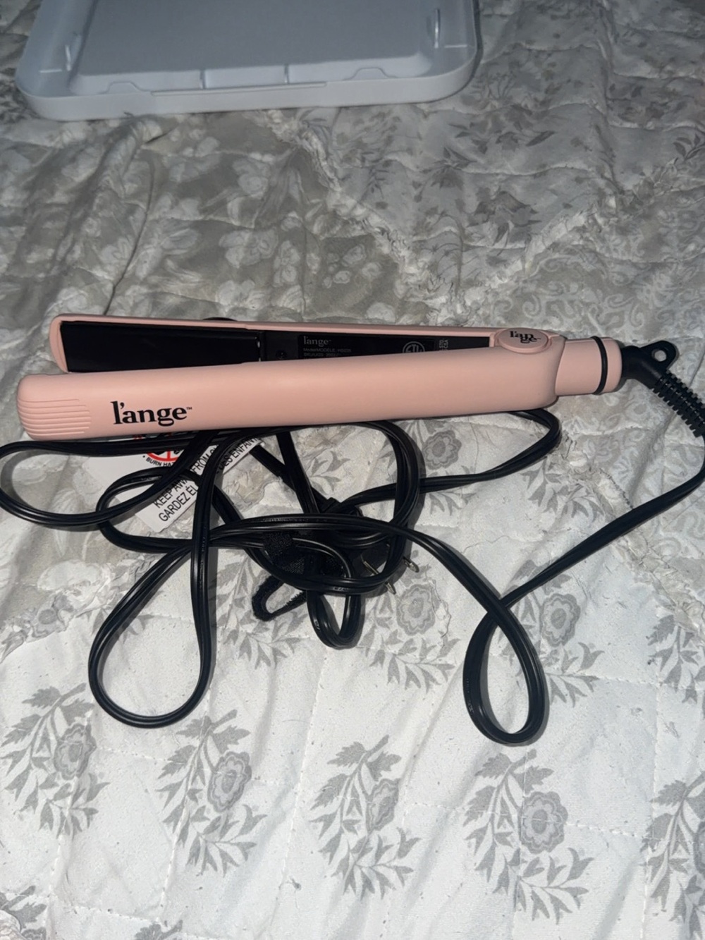 L'ange Pink Ceramic Flat Iron Hair Straightener